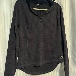 Fila Women's Charcoal Zip-Up Hoodie